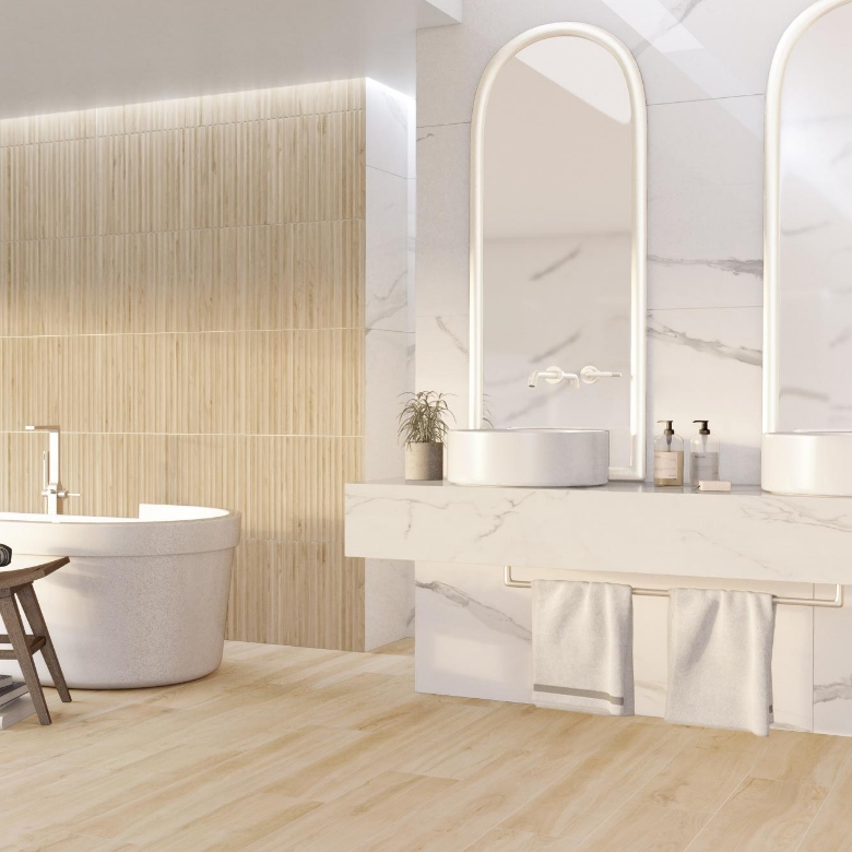 Salle de bain Blanco Satin